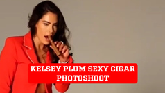 Kelsey Plum lights up her new cigar and brings sexy smoke to her photoshoot