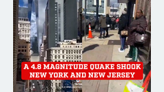 A 4.8 magnitude quake shook New York and New Jersey
