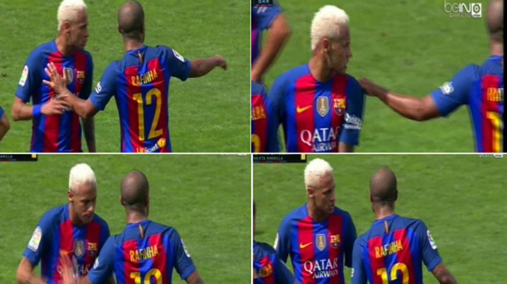 Neymar And Rafinha Get Into Late Match Squabble Marca English