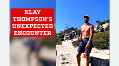 Klay Thompson's unexpected beach encounter: A viral moment that's so 'Klay'