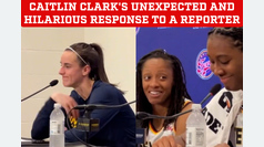 Caitlin Clark in hilarious moment with her unexpected response to a reporter