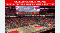 Caitlin Clark makes WNBA history with first triple-double by a rookie, fans celebrate wildly
