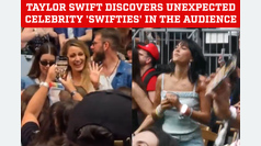 Taylor Swift surprised to find two unexpected celebrities among her 'swifties' in the audience