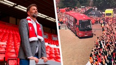 Jrgen Klopp y el espectacular recibimiento de la aficin para su ltimo partido con Liverpool