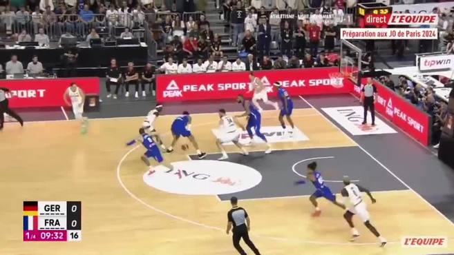 Wembanyama asusta de cara a los Juegos: 25 puntos en 19 minutos y Francia gana a Alemania por 24