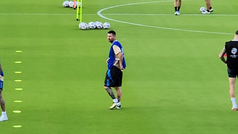 Messi se entrena con Argentina, pero su titularidad ante Ecuador sigue en duda