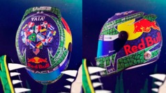 Checo Prez y Red Bull presumen el nuevo diseo de su casco para el GP de Miami