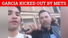 Ryan Garcia and Oscar de la Hoya dragged out of Mets game and respond with fury