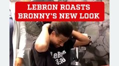 LeBron James Roasts Bronny's New Look 