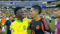 El buen gesto de Vinicius con Daniel Muoz: le felicita por su buen partido y le promete su camiseta