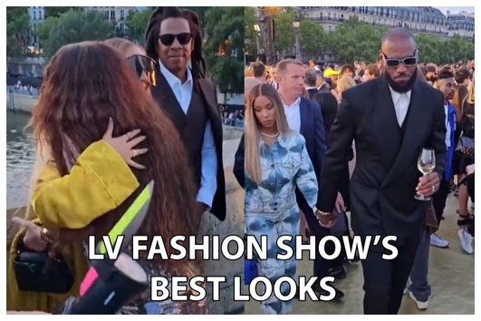 Savannah James Takes Logomania to Louis Vuitton Menswear Fashion