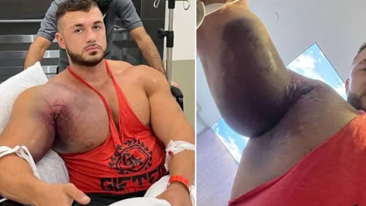 Bodybuilder tries labour pain simulator *WORST PAIN EVER* 