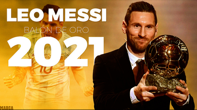 ¡Messi toca el cielo!  Séptimo Balón de Oro