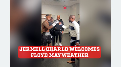 Jermell Charlo welcomed Floyd Mayweather before facing Canelo Alvarez
