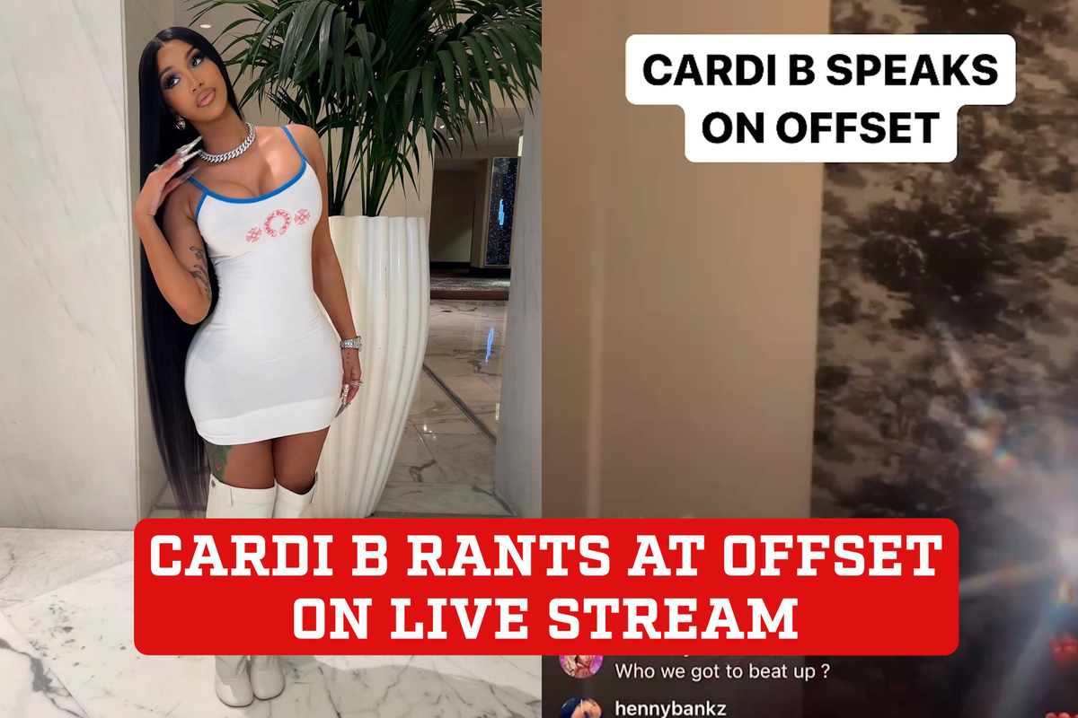 Rapper Cardi B tearfully rants against Offset in live broadcast