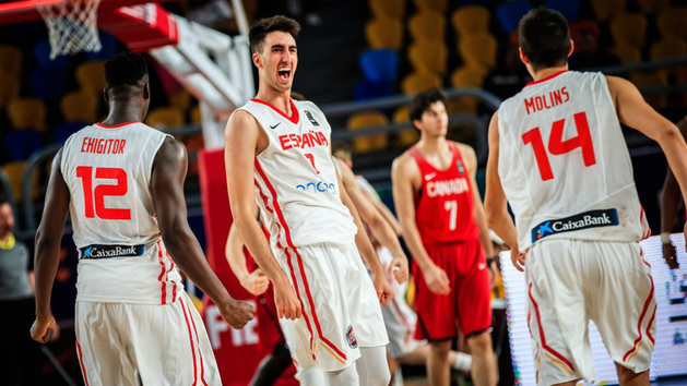 Mundial de baloncesto Sub 19. Resumen España 7873 Canadá MarcaTV