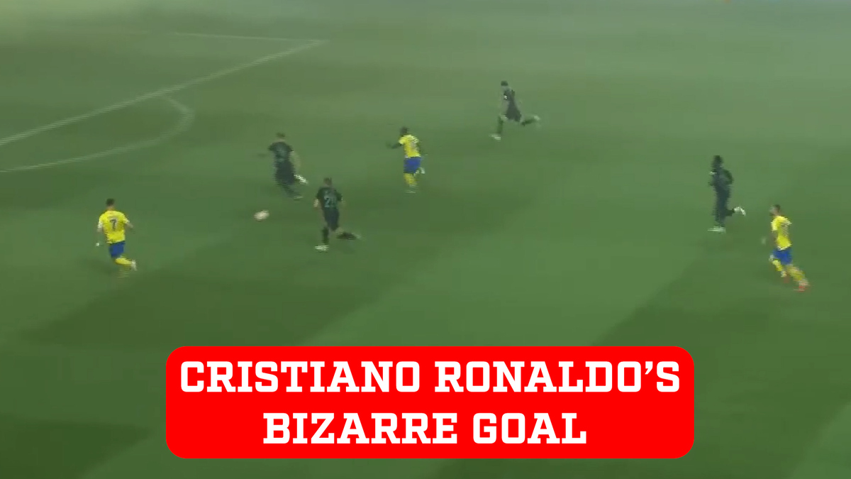 Bizarre goal by Cristiano Ronaldo: The goalkeeper couldn't see a thing