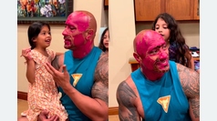 The Rock Rocks the Pink Look in Hilarious New Video with His Kids