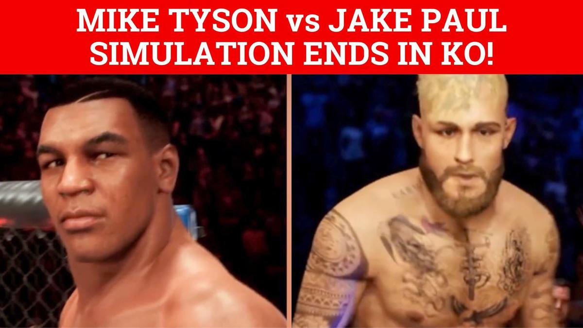 Mike Tyson vs Jake Paul simulation shows a brutal knockout