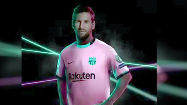 Camiseta 3ª FC Barcelona 2020/2021 Rosa Messi