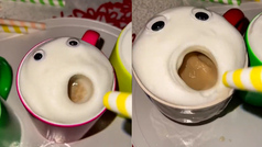 Imposible que veas esto sin reírte: cafés con espuma haciendo el 'siiiuuu' de Cristiano