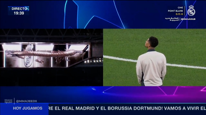 Real Madrid exibe dragão 3D no placar de vídeo 360° do Bernabéu