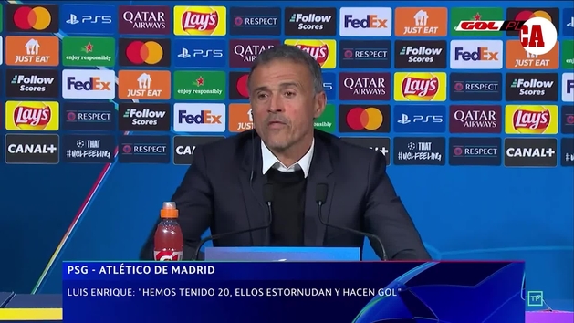 Luis Enrique: "Ha sido una broma, el rival estornuda y nos hace gol"