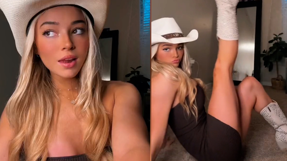 Olivia Dunne wears cowboy hat, sings country music and shows off incredible  legs in latest TikTok