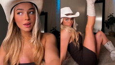 Olivia Dunne wears cowboy hat, sings country music and shows off incredible legs in latest TikTok