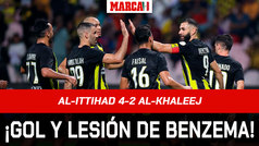 Benzema anotó y se lesionó I Liga de Arabia Saudi (J15): Al-Ittihad 4-2 Al-Khaleej I Resumen y goles