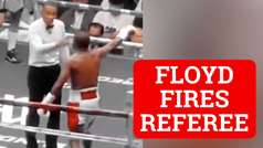 Floyd Mayweather vs John Gotti referee fired mid fight - VIDEO