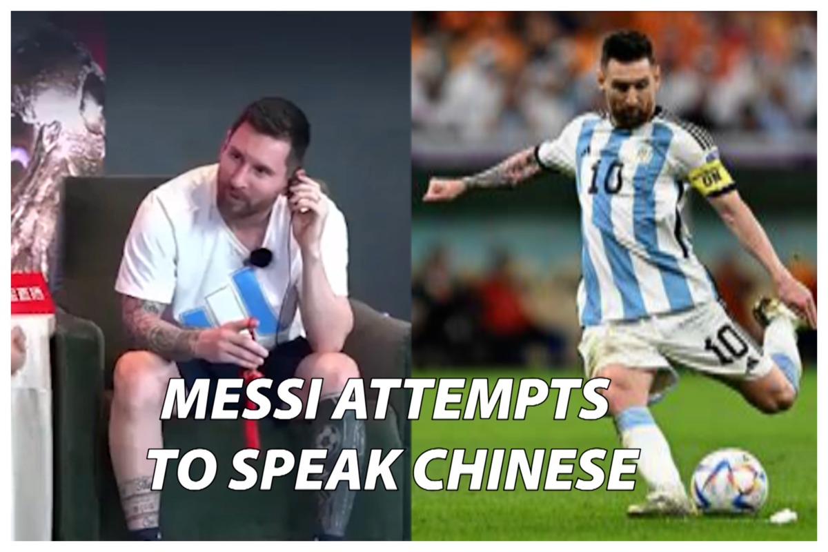 Messi habla chino en un divertido video de la gira asiática de Argentina