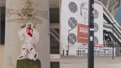 Emotivo homenaje del Ajax a Cruyff en el d�a que cumplir�a 77 a�os