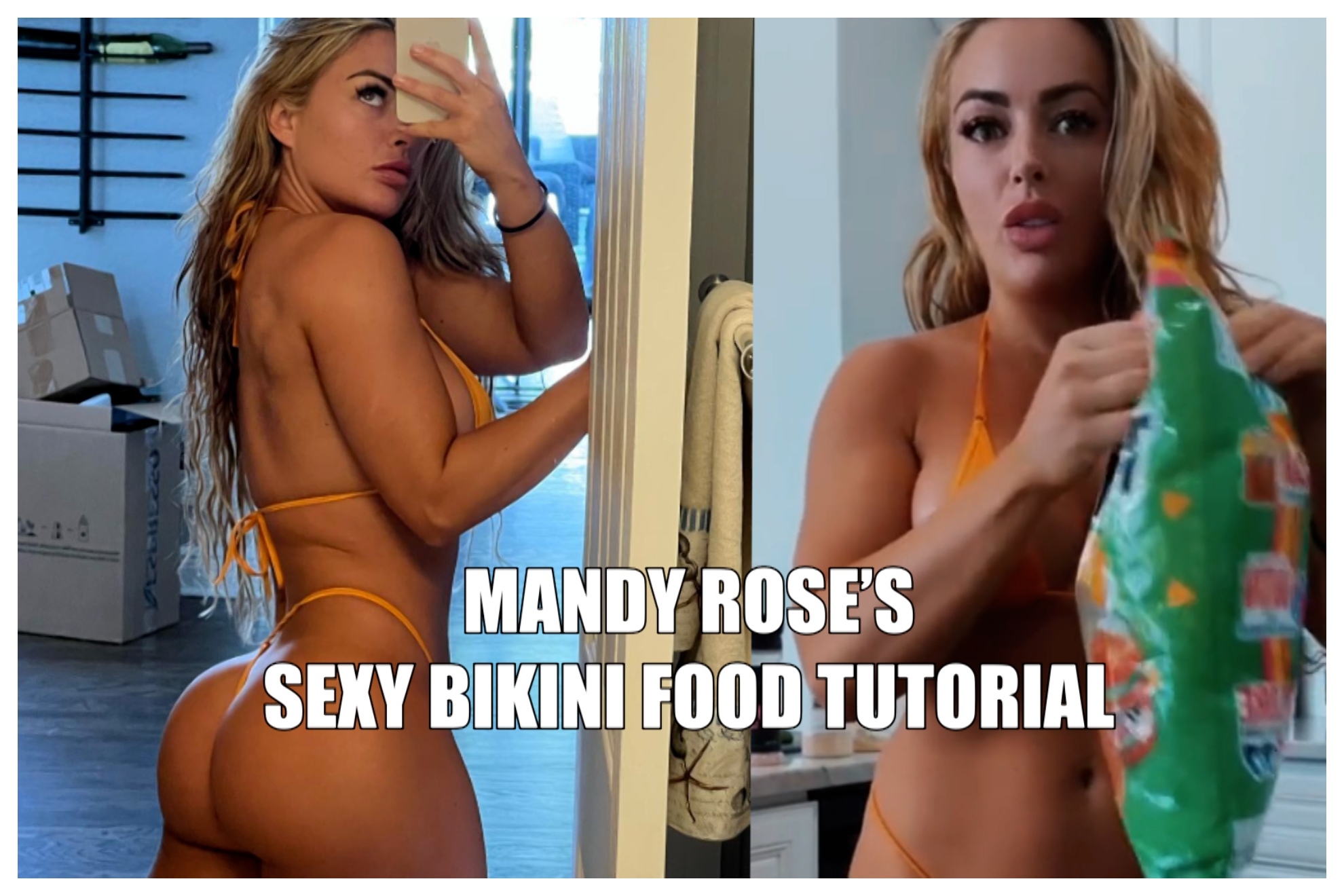Mandy Roses sexy bikini food tutorial that is sending fans wild Marca hq nude image