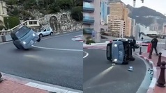 Un menor de edad provoca un accidente con su auto sin carnet en Mónaco