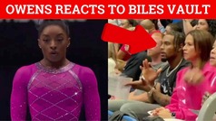 Simone Biles' husband Jonathan Owens gets hyped over her perfect vault