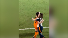 Caroline Weir dedica uno de sus goles ante el Espanyol a una fisioterapeuta del equipo