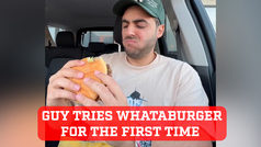Patrick Mahomes's Whataburger First Bite! Watch this guy's not-so-good reaction to his first bite