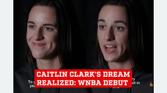Caitlin Clark's dream trip comes true as she makes WNBA debut