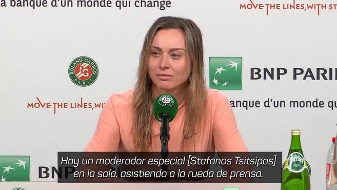 Badosa, con Tsitsipas en sala de prensa: "Ayuda hablar con alguien al que quieres"