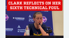 Caitlin Clark reflects on her sixth technical foul of the season