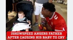 IShowSpeed angers father after baby cries during "english or spanish" prank