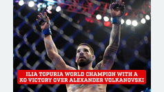 Ilia Topuria world champion with a KO victory over Alexander Volkanovski
