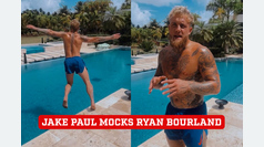 Jake Paul taunts Ryan Bourland before going head to head in the ring