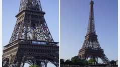 Pars 2024: La Torre Eiffel ya viste los aros olmpicos a 54 das de su inauguracin