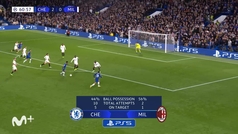 Gol de Reece James (3-0) en el Chelsea 3-0 Milan