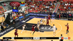 Semifinal ACB. Resumen UCAM Murcia 66-74 Unicaja