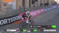 Filippo Ganna vuela en la primera crono del Giro de Italia