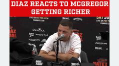 Nate Diaz reacts to learning that Conor McGregor got richer because of him