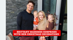 Brittany Mahomes dazzles with a life-size Nutcracker as part of her Christmas decorations